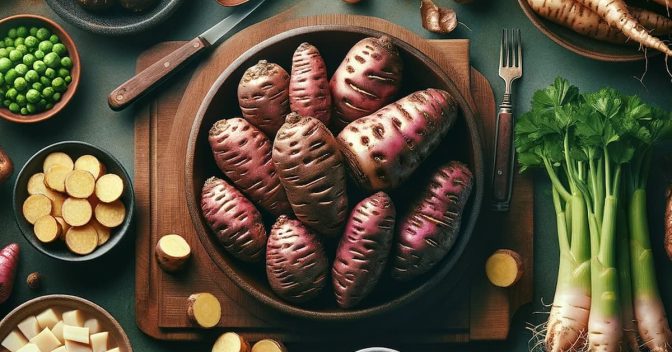 Verduras, Legumes e Seus Benefícios: Cará: O Tubérculo que Melhora Digestão, Pele e Muito Mais